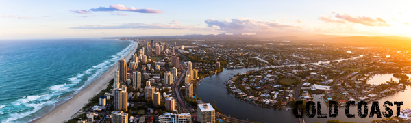 Aerial of the Gold Coast